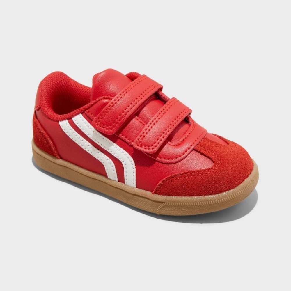 Dakota Retro Court Sneakers from Cat & Jack Kids Red Sneakers with Velcro Straps